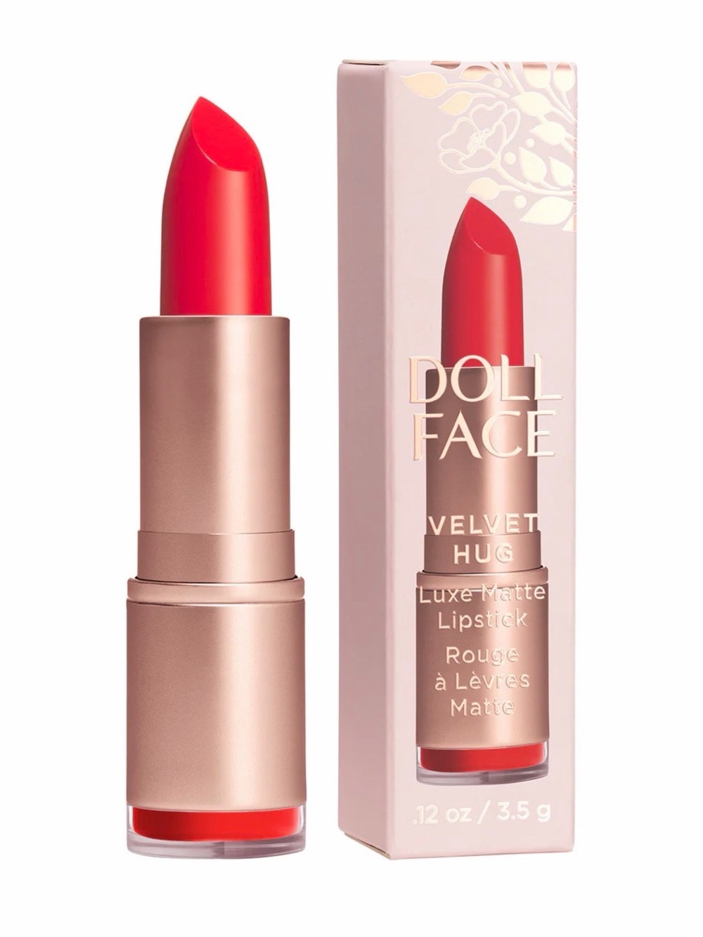 Doll Face Velvet Hug Luxe Matte Lipstick — Amore Matte Red NWT